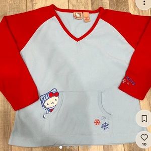 Hello kitty fleece top